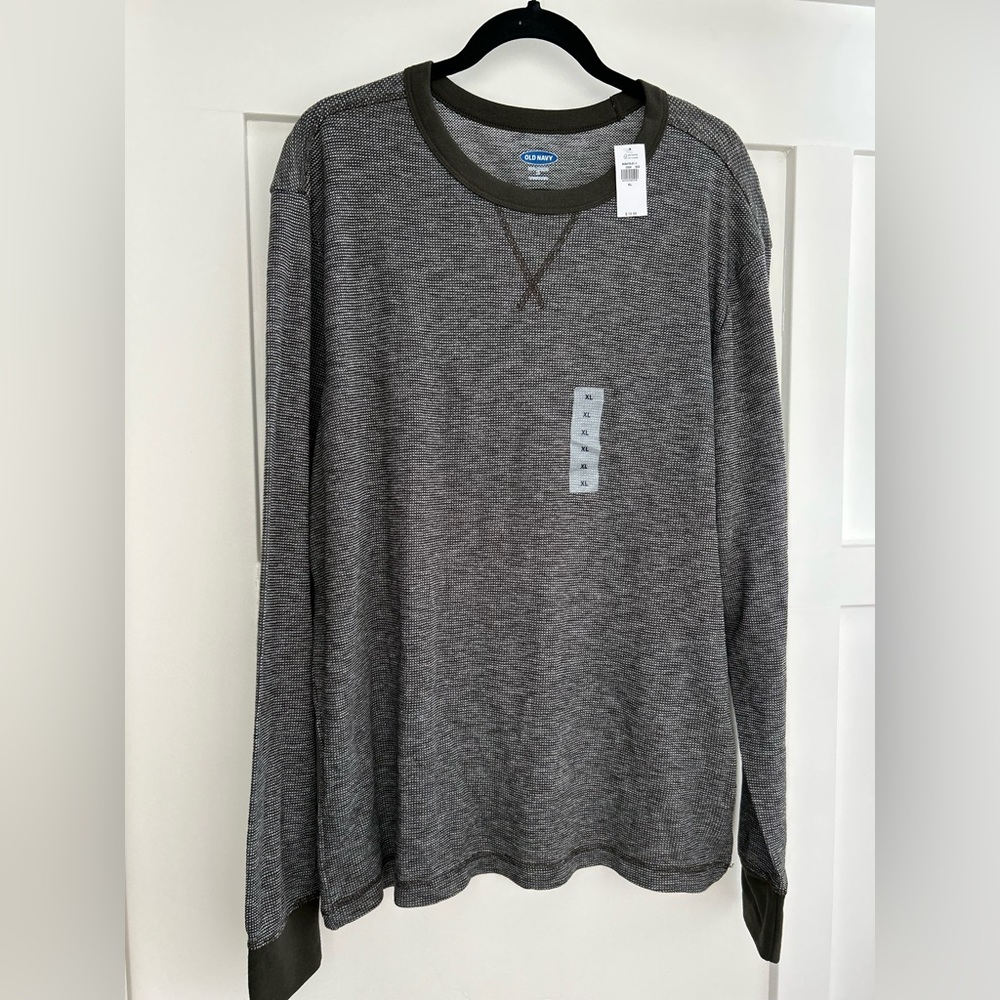 🌶️ *NWT* Old Navy Soft-Washed Shirt Adult XL. Crew Neck Long Sleeves Shirt Mens